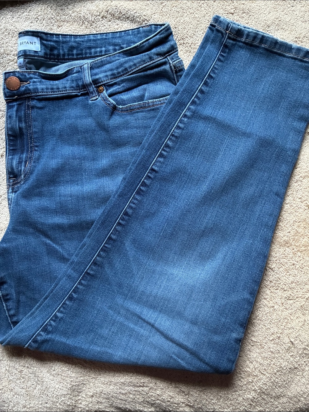 Lane Bryant 16 Straight Leg Jeans in Medium Blue Wash